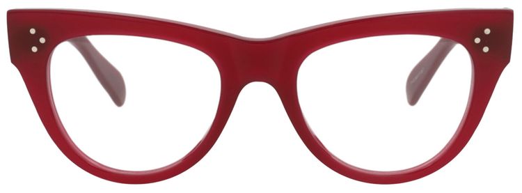 CELINE Cat Eye Optical Glasses BordeauxTransparent