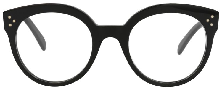 CELINE Round Optical Glasses BlackTransparent