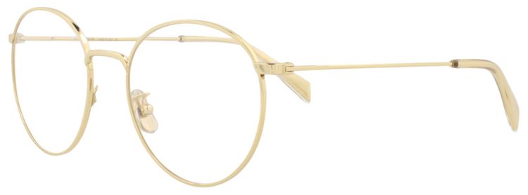 CELINE Round Optical Glasses GoldTransparent