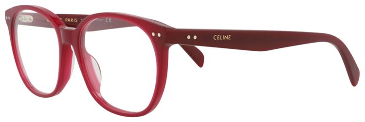 CELINE Round Optical Glasses BordeauxTransparent