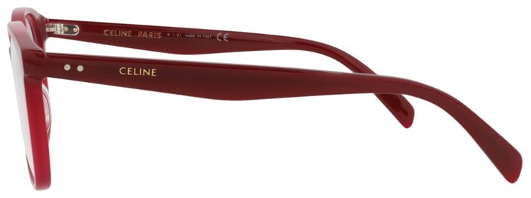 CELINE Round Optical Glasses BordeauxTransparent