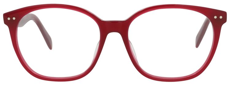 CELINE Round Optical Glasses BordeauxTransparent