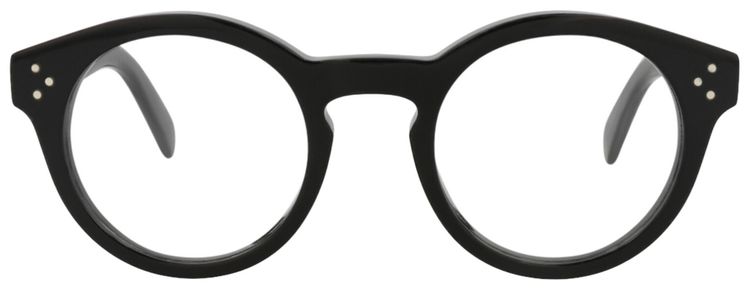 CELINE Round Optical Glasses BlackTransparent