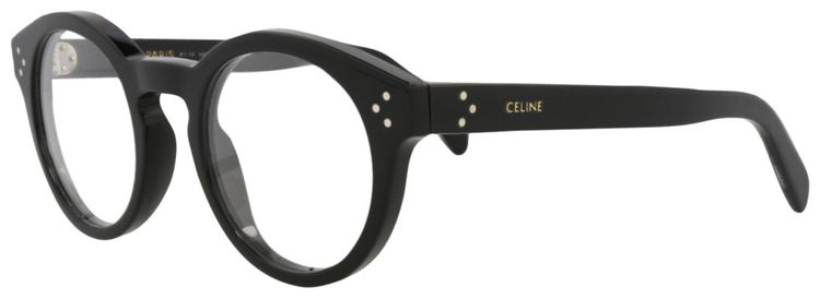 CELINE Round Optical Glasses BlackTransparent