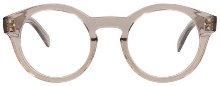 CELINE Round Optical Glasses BeigeTransparent