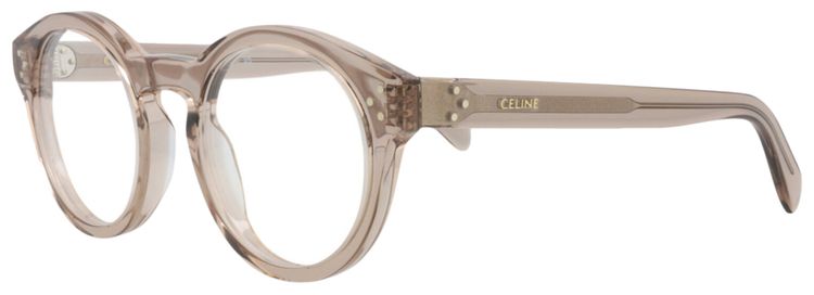 CELINE Round Optical Glasses BeigeTransparent