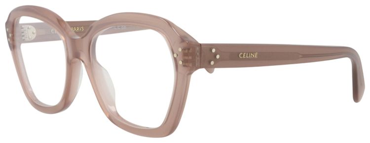 CELINE Round Optical Glasses BrownTransparent
