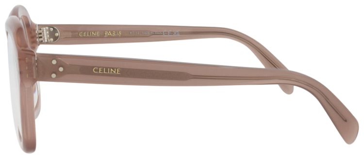 CELINE Round Optical Glasses BrownTransparent