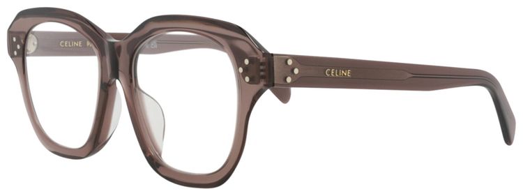 CELINE Round Optical Glasses BrownTransparent