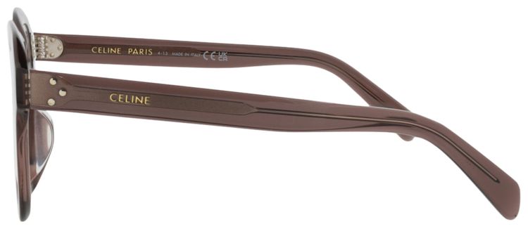 CELINE Round Optical Glasses BrownTransparent
