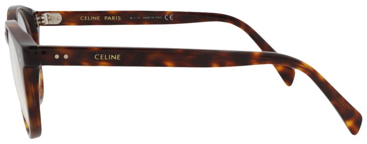 CELINE Round Optical Glasses HavanaTransparent
