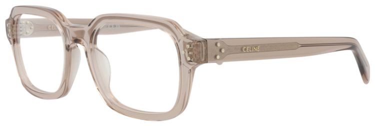 CELINE Square Optical Glasses BeigeTransparent
