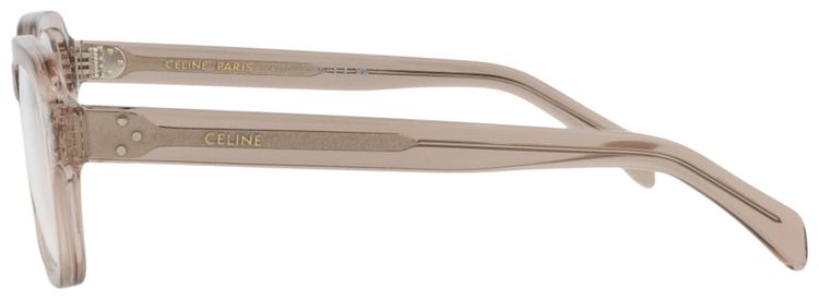 CELINE Square Optical Glasses BeigeTransparent