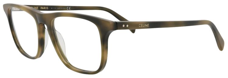 CELINE Square Optical Glasses HavanaTransparent