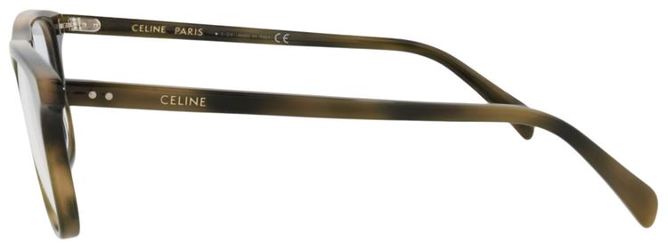 CELINE Square Optical Glasses HavanaTransparent