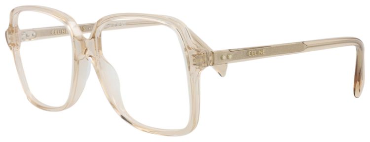 CELINE Square Optical Glasses BeigeTransparent