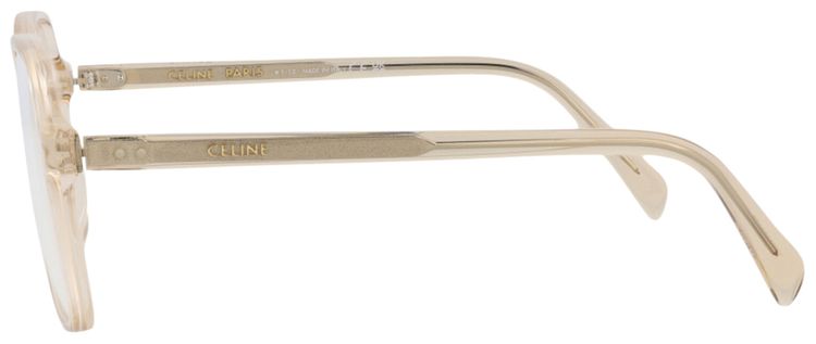 CELINE Square Optical Glasses BeigeTransparent
