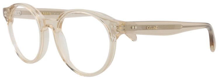 CELINE Round Optical Glasses BeigeTransparent