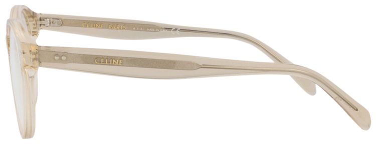 CELINE Round Optical Glasses BeigeTransparent