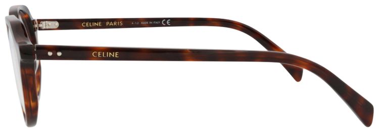 CELINE Round Optical Glasses HavanaTransparent