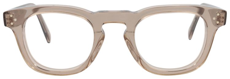 CELINE Round Optical Glasses BeigeTransparent