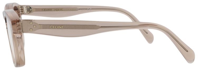 CELINE Round Optical Glasses BeigeTransparent