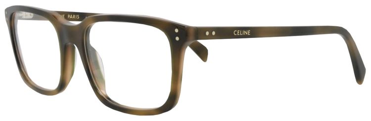 CELINE Square Optical Glasses HavanaTransparent