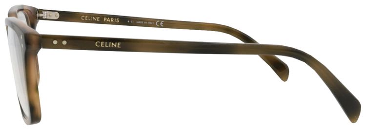 CELINE Square Optical Glasses HavanaTransparent