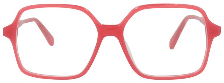 CELINE Square Optical Glasses RedTransparent