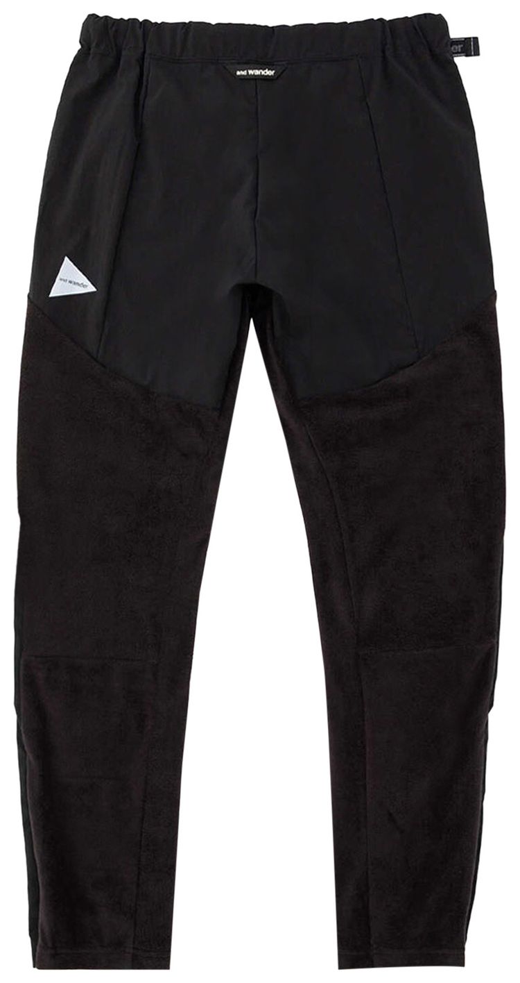 And Wander Fleece Base Pants Black