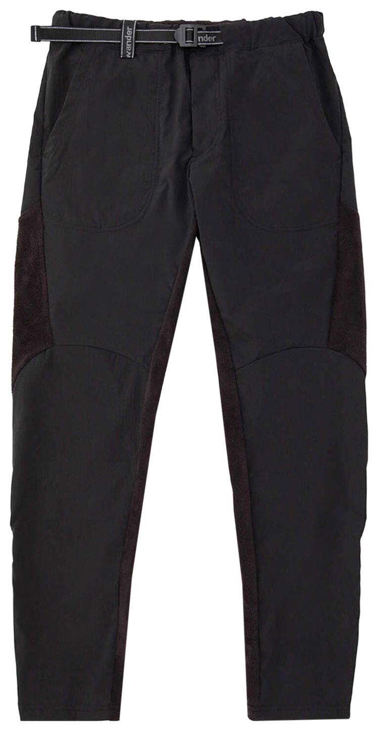 And Wander Fleece Base Pants Black