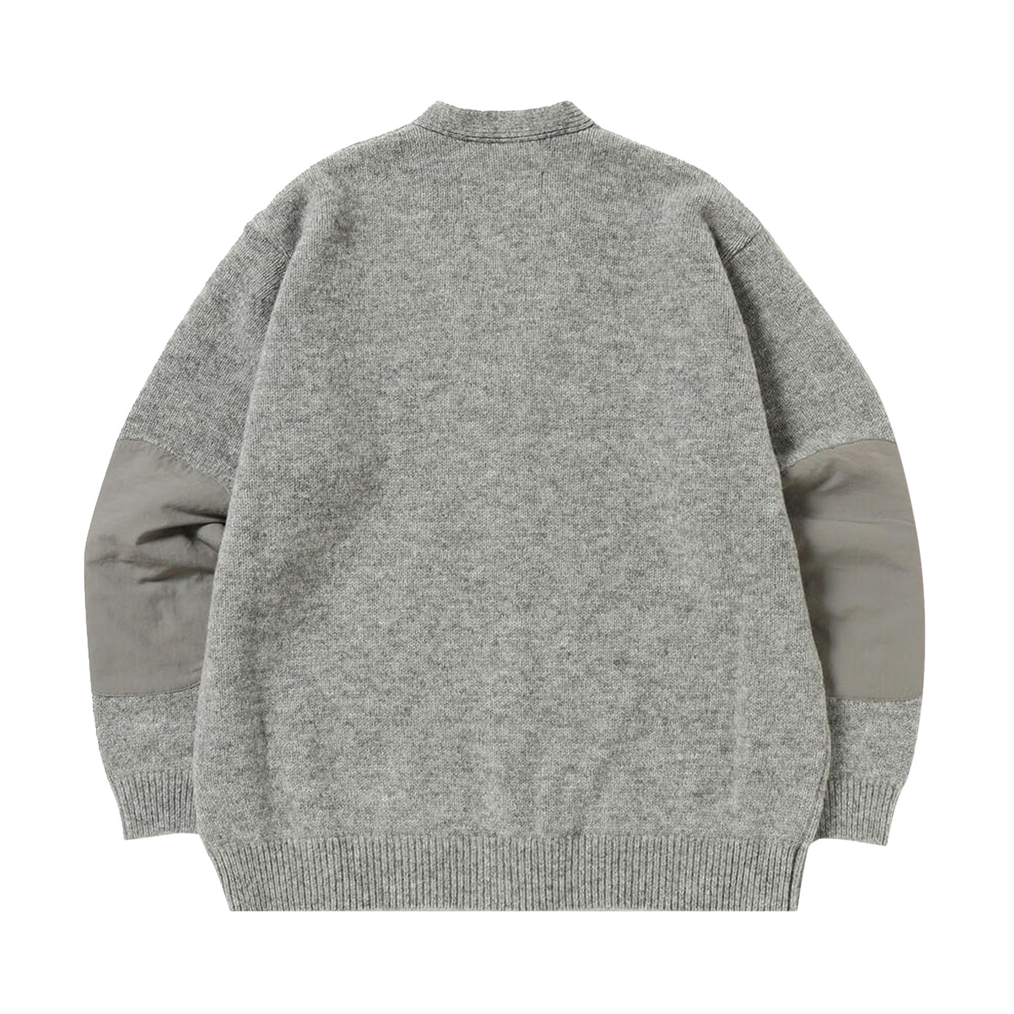 トップス and wander Shetland wool cardigan 2XL Buy And Wander Shetland Wool Cardigan 'Grey' - 5744284160 GREY | GOAT