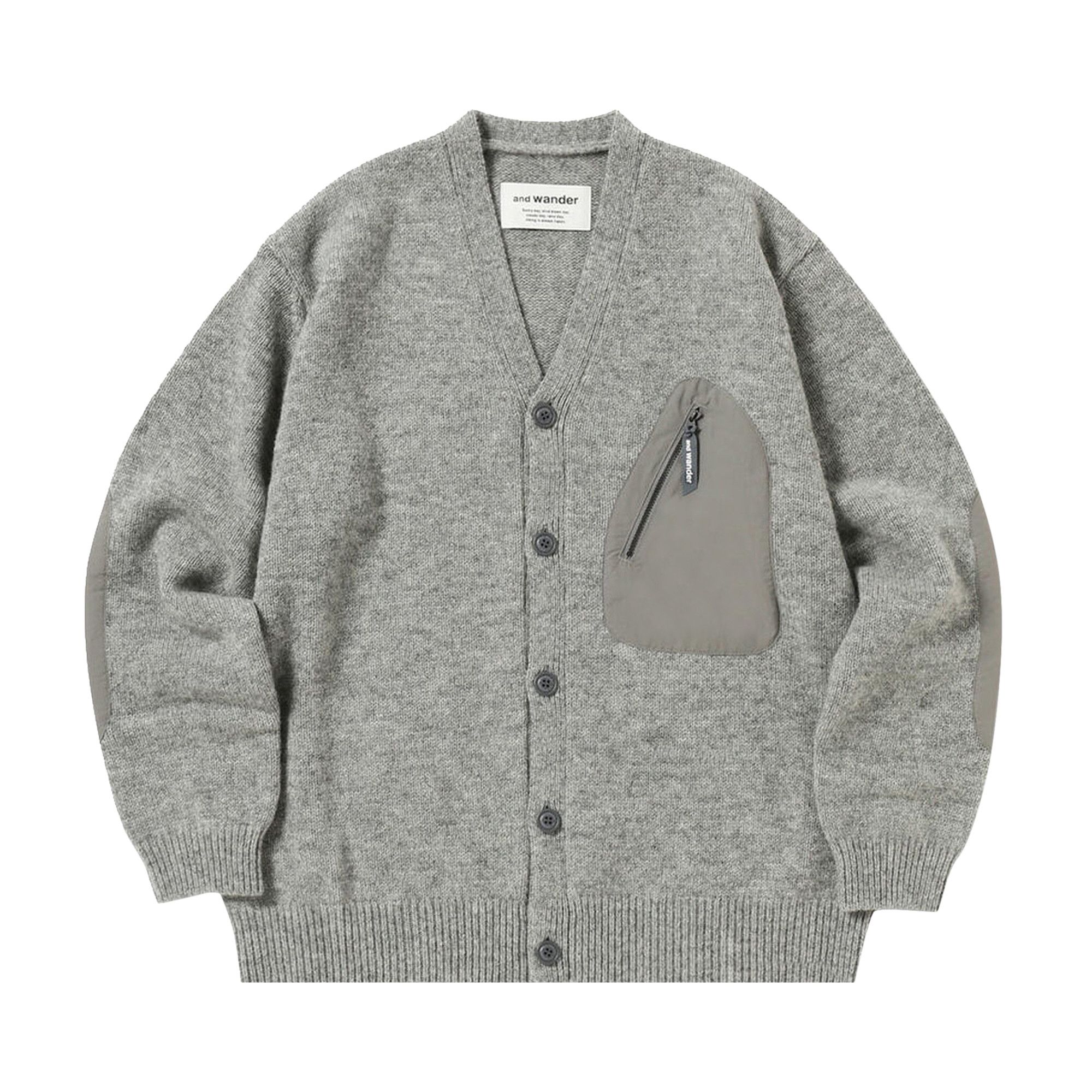 Buy And Wander Shetland Wool Cardigan 'Grey' - 5744284160 GREY | GOAT