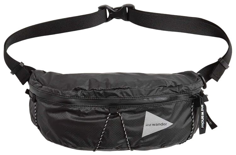 And Wander Sil Waist Bag Charcoal
