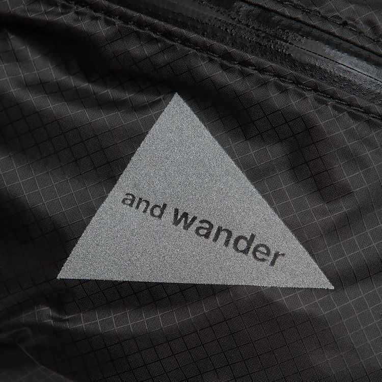 And Wander Sil Waist Bag Charcoal