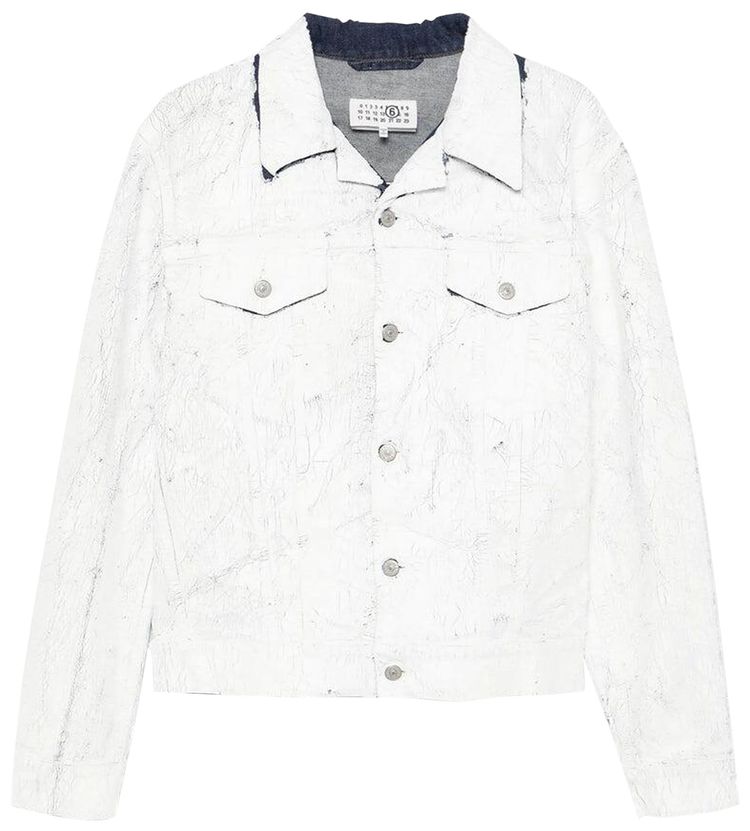 MM6 Maison Margiela Denim Sports Jacket White