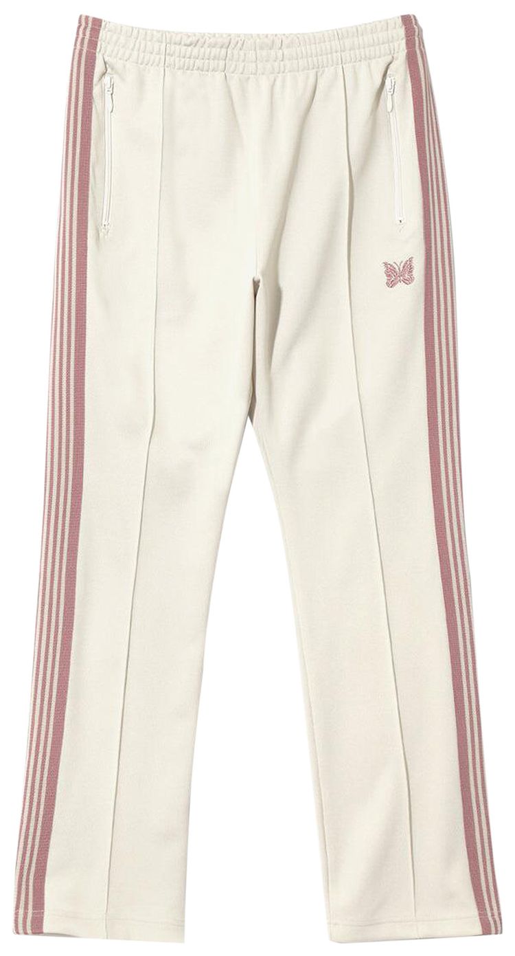 Needles Poly Smooth Narrow Track Pants Ivory