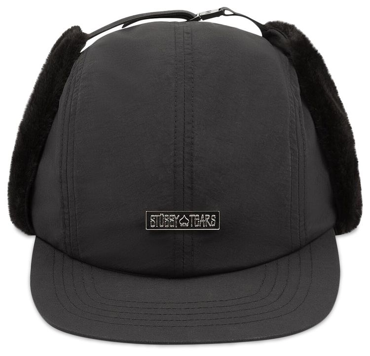 Denim Tears x Stussy Elmer Earflap Cap Black