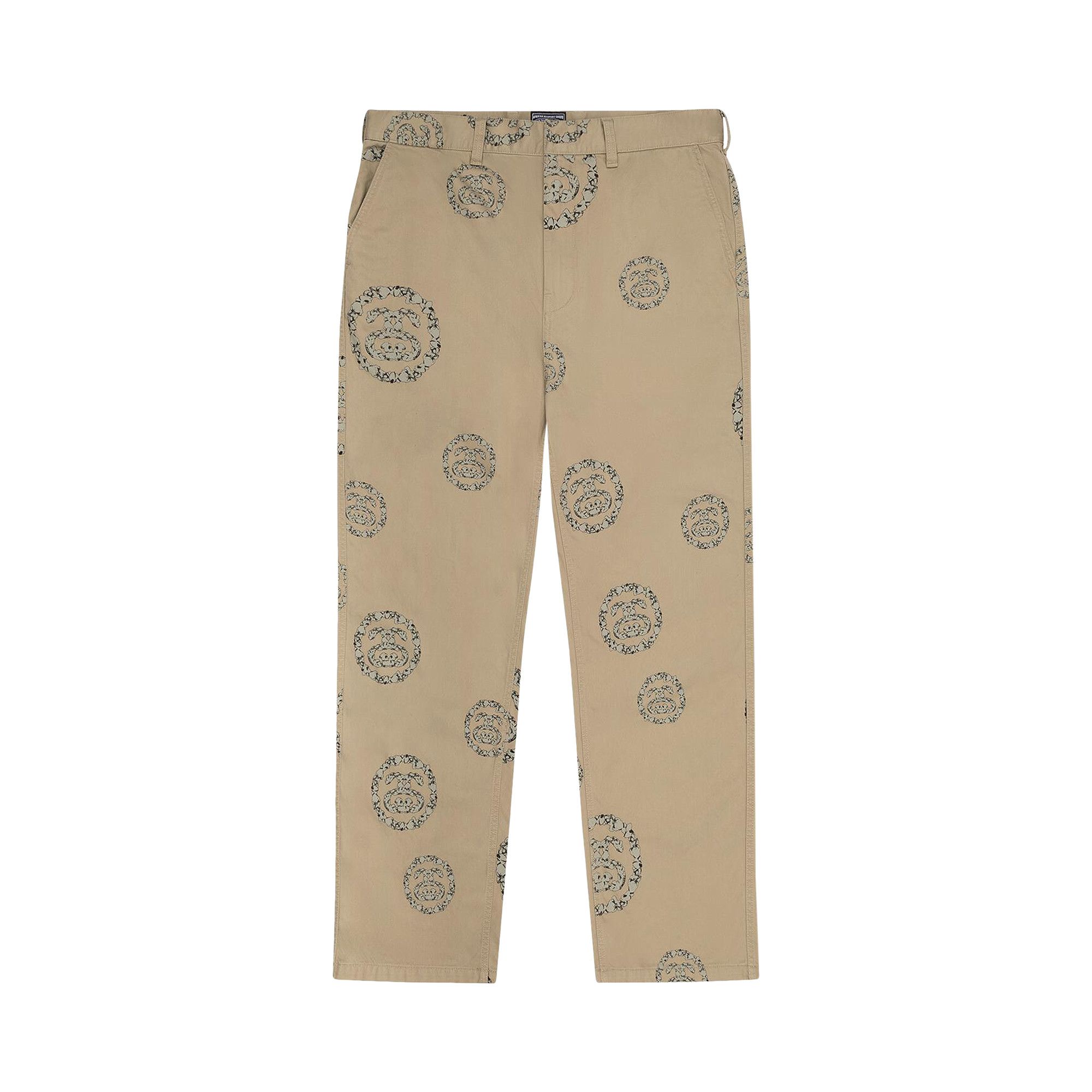 Buy Denim Tears x Stussy Double S Wreath Chino 'Khaki' - 195292670