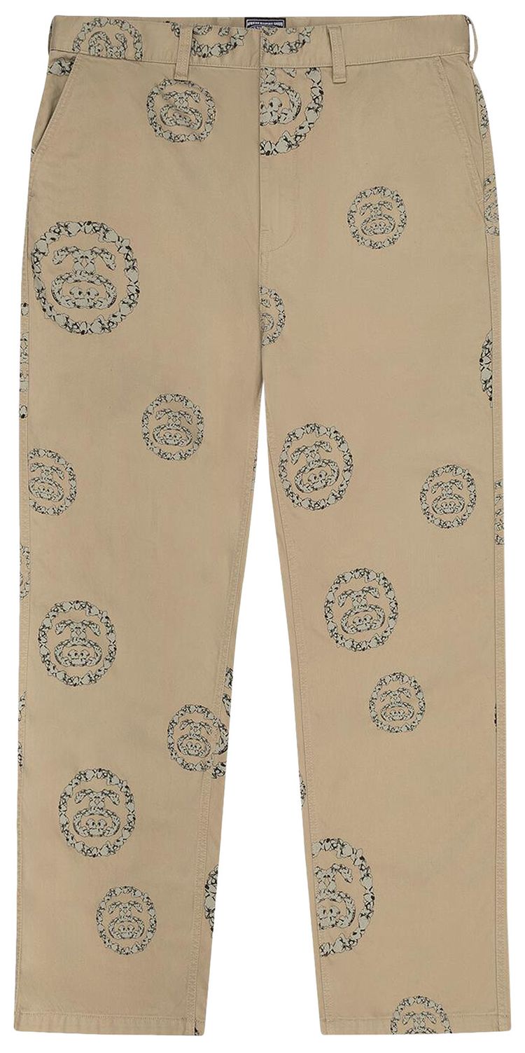 Denim Tears x Stussy Double S Wreath Chino Khaki
