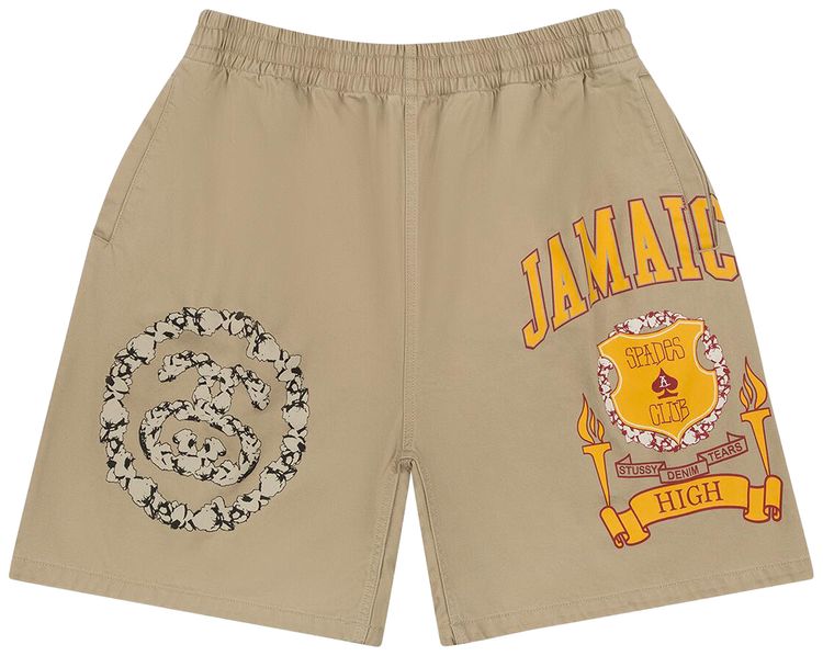 Denim Tears x Stussy Jamaica High Khaki Short Khaki