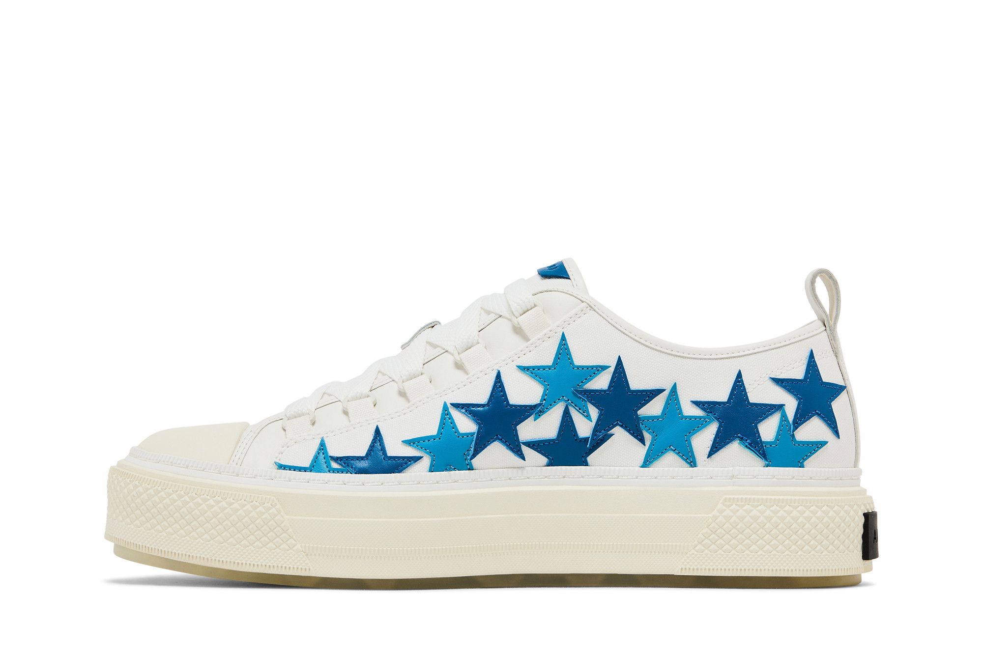 【AMIRI】ブルー＆ホワイト Stars Low スニーカー AMIRI Blue & White Stars Low Sneakers Amiri