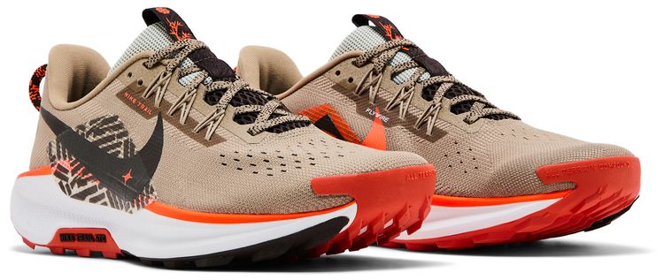 Nike Pegasus Trail 5 GS Khaki Hyper Crimson