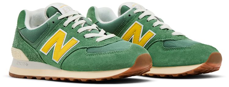 New Balance Wmns 574 Mallard Green Yellow