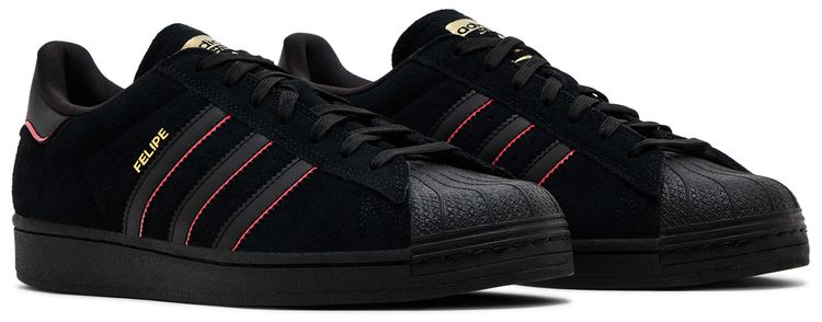Felipe Gustavo x adidas Superstar ADV Black Scarlet