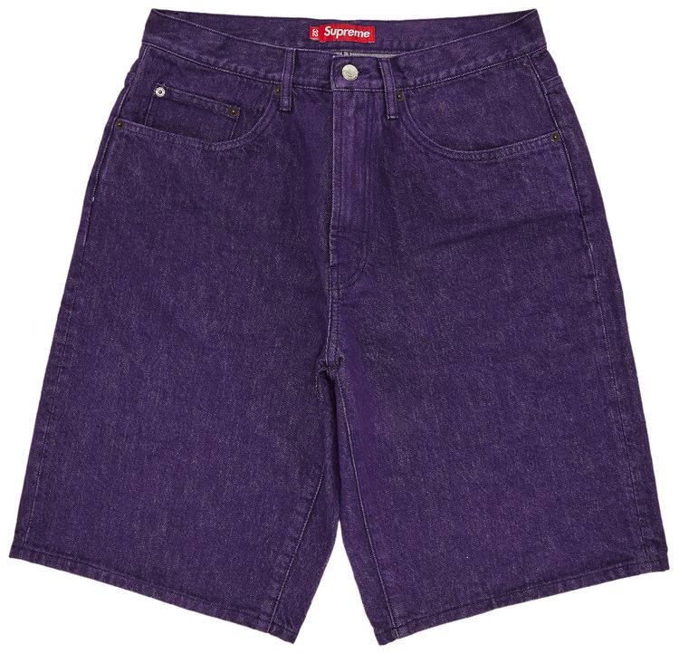 Supreme Baggy Denim Short Purple