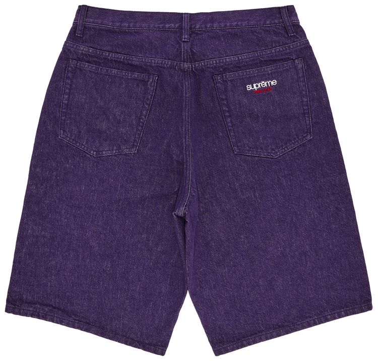 Supreme Baggy Denim Short Purple