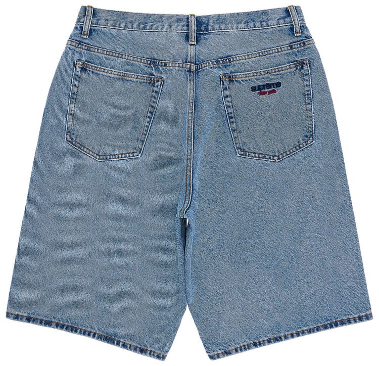 Supreme Baggy Denim Short Washed Indigo