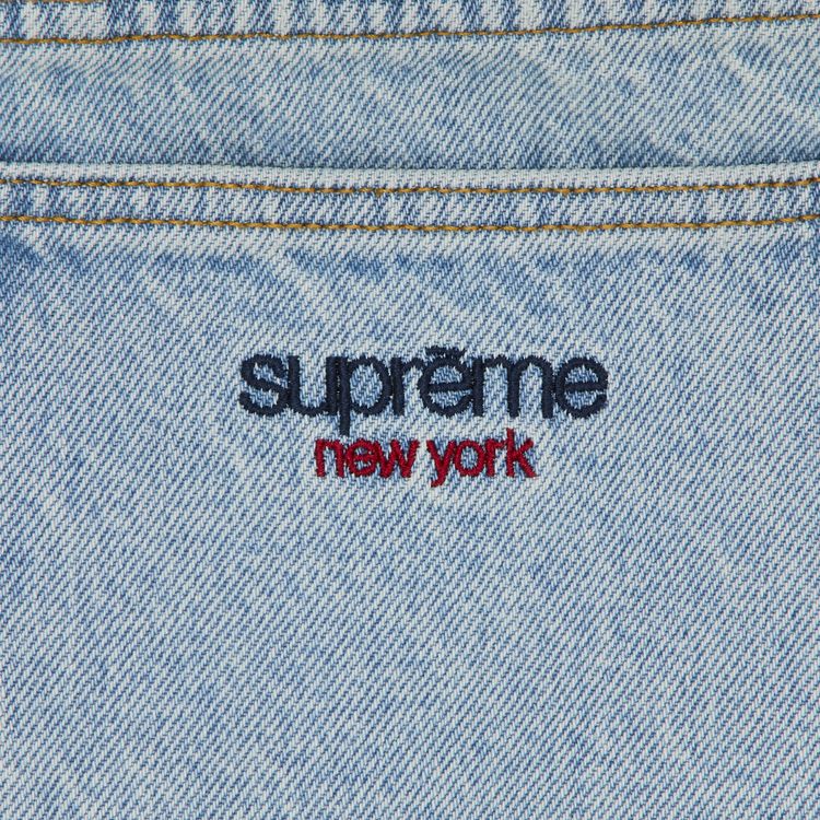 Supreme Baggy Denim Short Light Washed Indigo