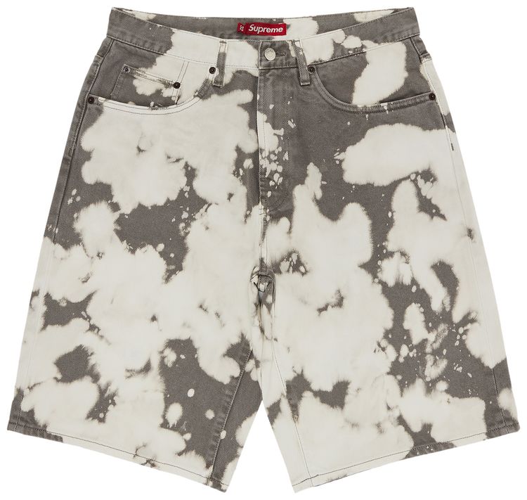 Supreme Baggy Denim Short Bleached
